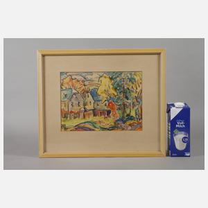 Fredo Bley, Gehöft unter Bäumen