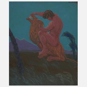 Walther Gasch,Thor im Kampf mit dem Fenriswolf