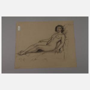 Walther Gasch, Liegender Damenakt