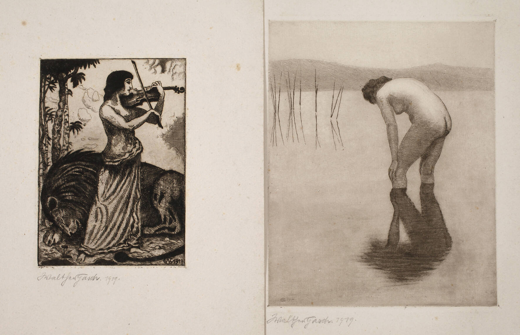 Walther Gasch, Paar Radierungen