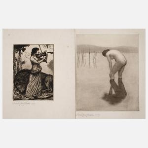 Walther Gasch, Paar Radierungen