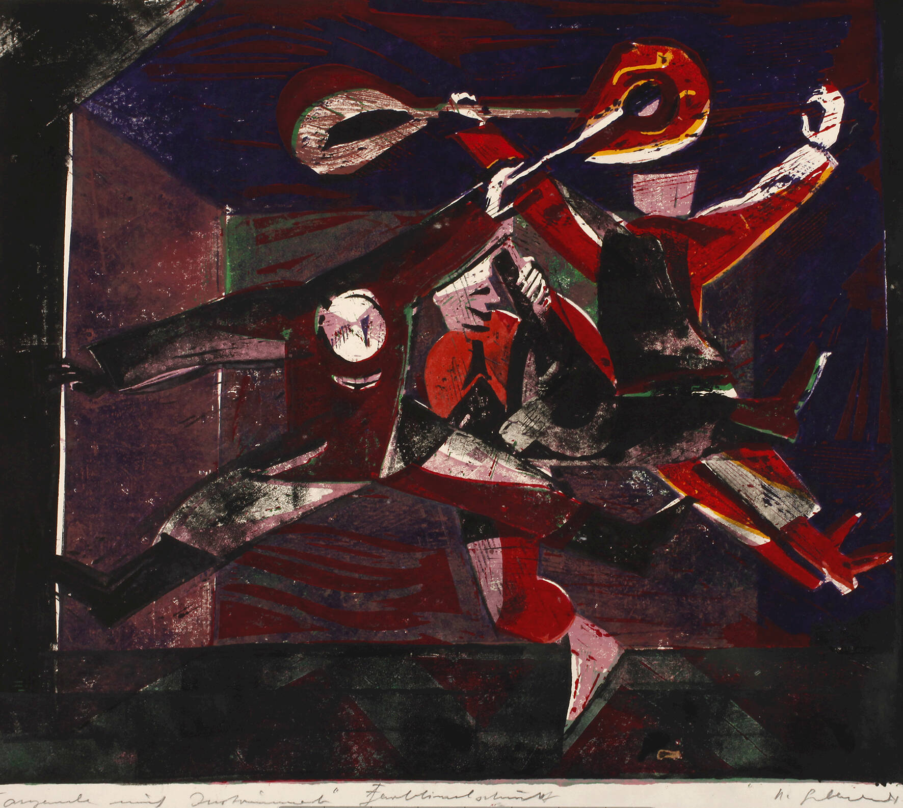 Helmut Gebhardt, "Tanzende mit Instrument"