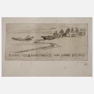 Hanns Georgi, Drei Neujahrsgraphiken