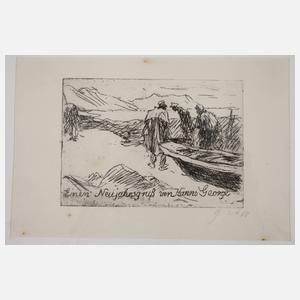 Hanns Georgi, Drei Neujahrsgraphiken