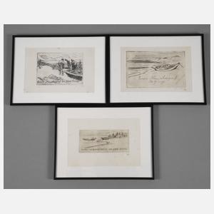 Hanns Georgi, Drei Neujahrsgraphiken