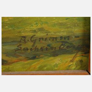 Richard Grimm-Sachsenberg, "In der Abendsonne"