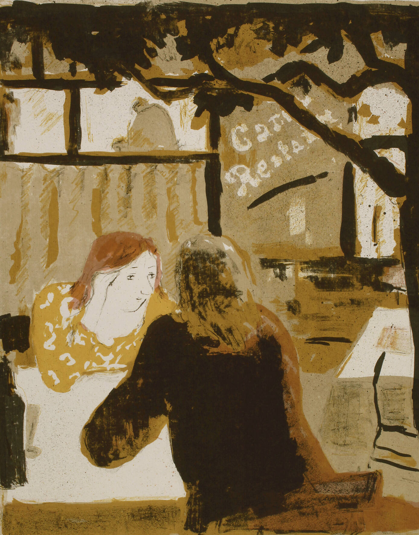 Hertha Günther, "Im Gartenrestaurant"