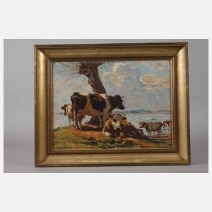 Georg Hänel, "Kühe am Chiemsee"