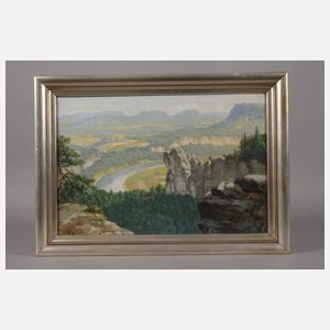 Rudolf Klöden, "Die Elbe bei Rathen"