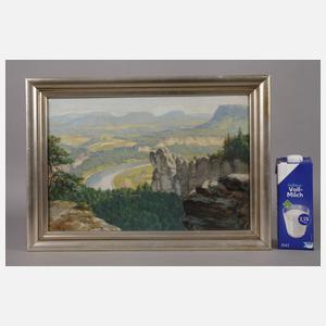 Rudolf Klöden, "Die Elbe bei Rathen"