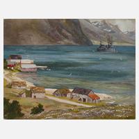 Albert Kunze, attr., Fjord in Norwegen111
