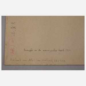 Albert Kunze, "Dampfer vor der norwegischen Küste"