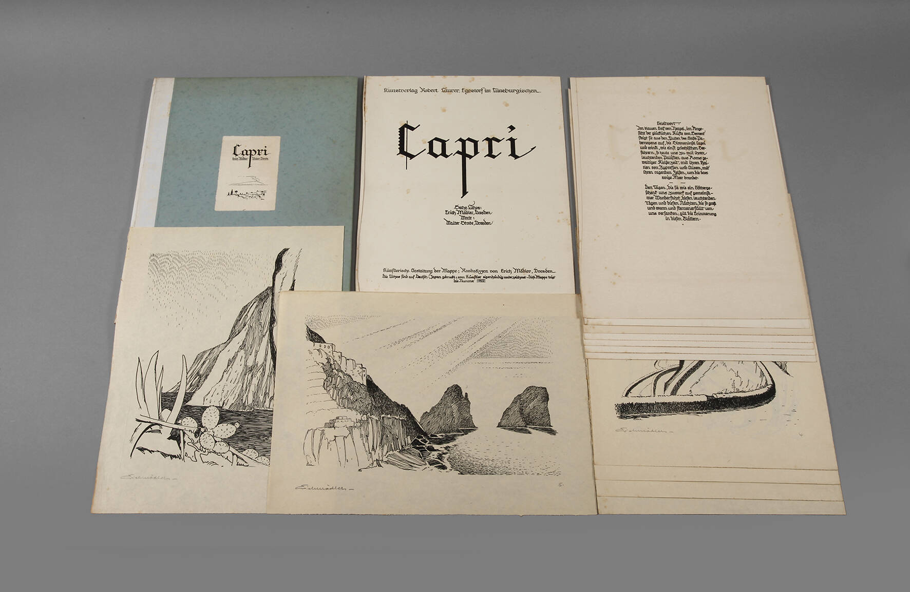 Erich Mädler, Mappe "Capri"