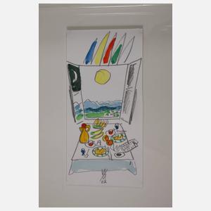 Prof. Wolfgang Mattheuer, "Frühstück am Fenster"