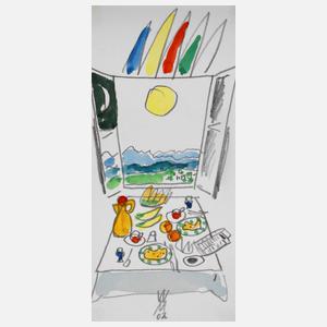 Prof. Wolfgang Mattheuer, "Frühstück am Fenster"