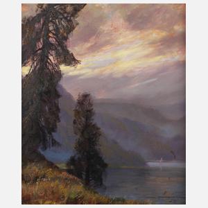 Hans Münnich, "Abend am Walchensee"