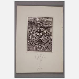 Heinz Plank, Fünf Exlibris