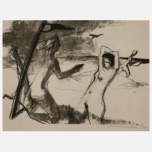 Prof. Hans Theo Richter, "Vier Figuren am Strand"