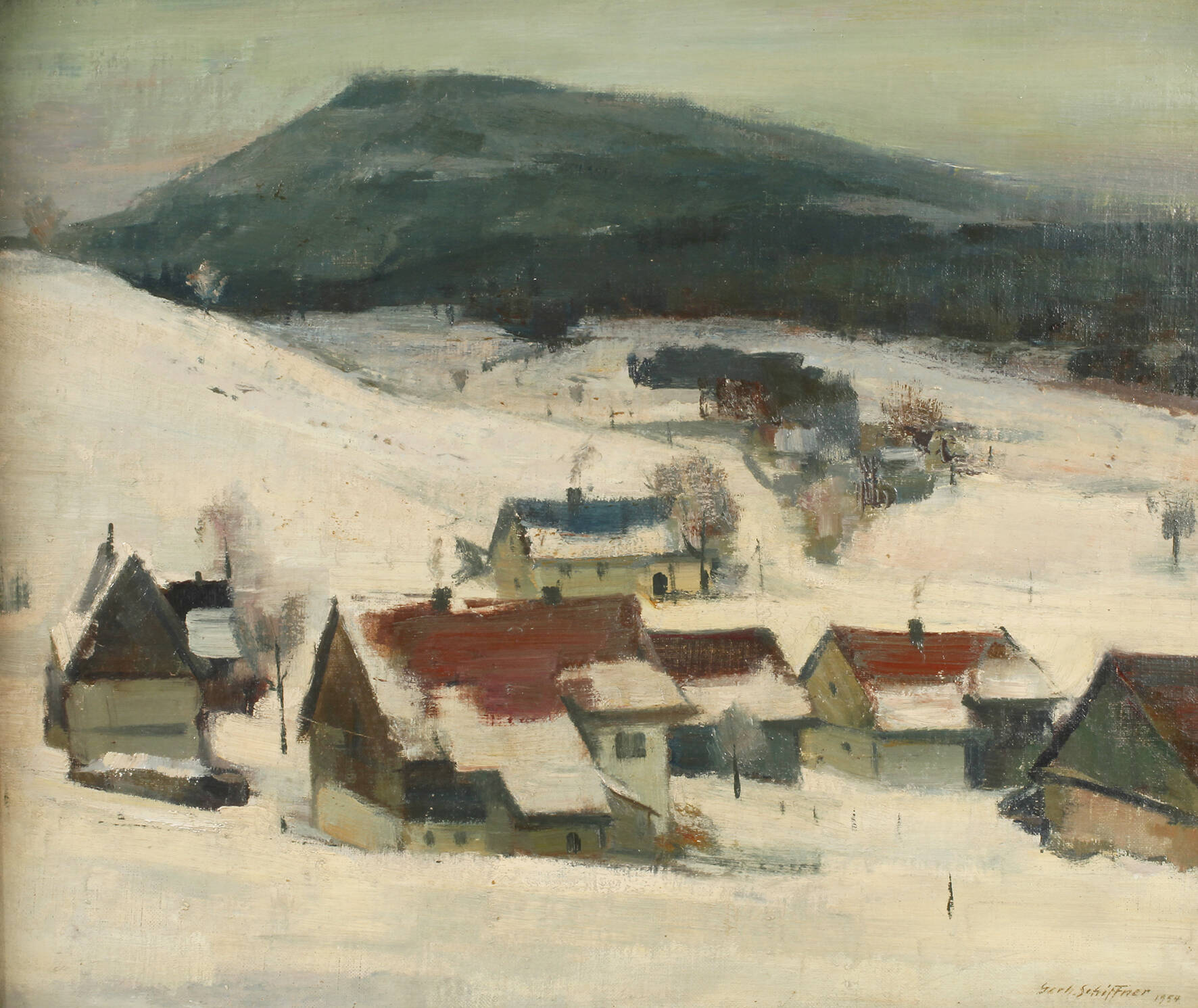 Gerhard Schiffner, "Schneelandschaft"