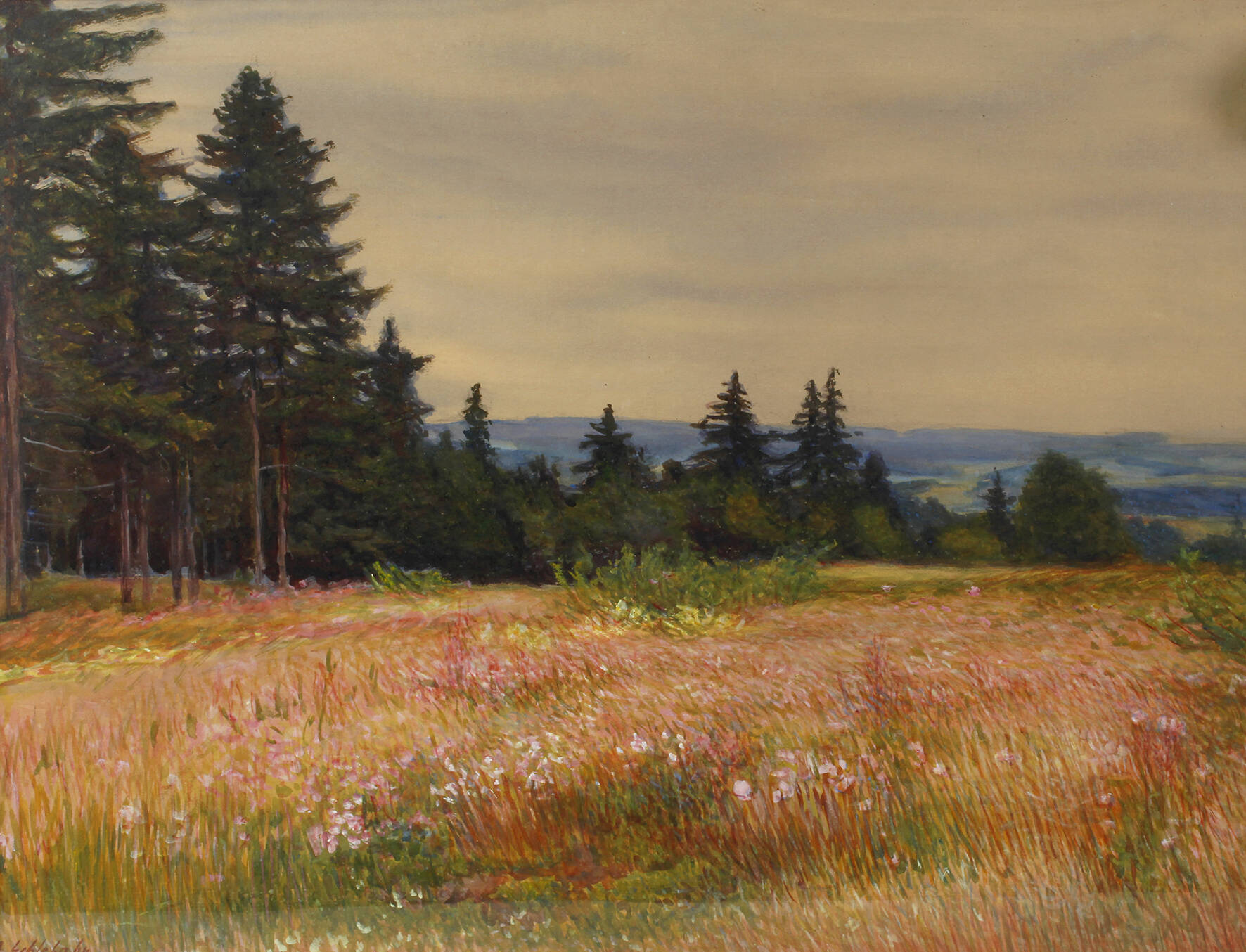 Albin Schlehahn, Am Waldrand