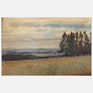 Albin Schlehahn, "Fernblick bei Jocketa"