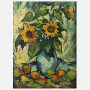Gerhard Schöpplein, Sonnenblumen und Birnen