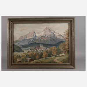 Curt Söllner, Berchtesgaden mit dem Watzmann