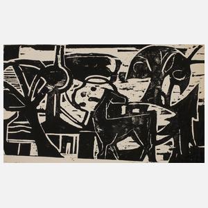 Heinz Tetzner, "Pferd am Abend"