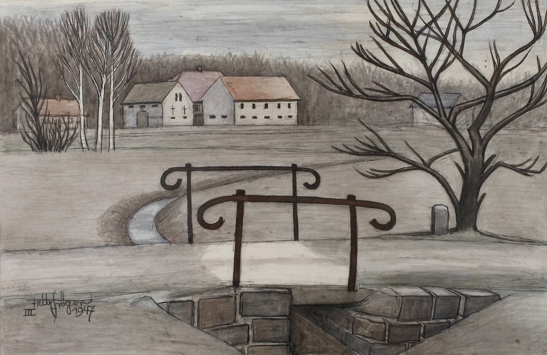 Fritz Tröger, "Vorfrühling in Laske"