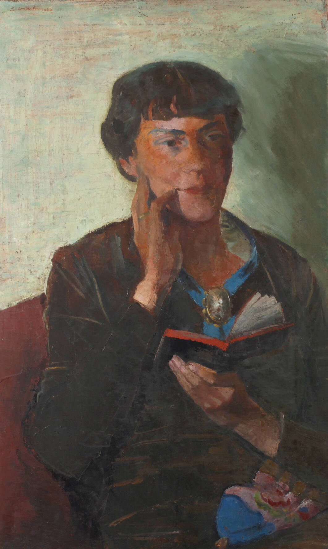 Paul Wilhelm, "Marion mit Buch"