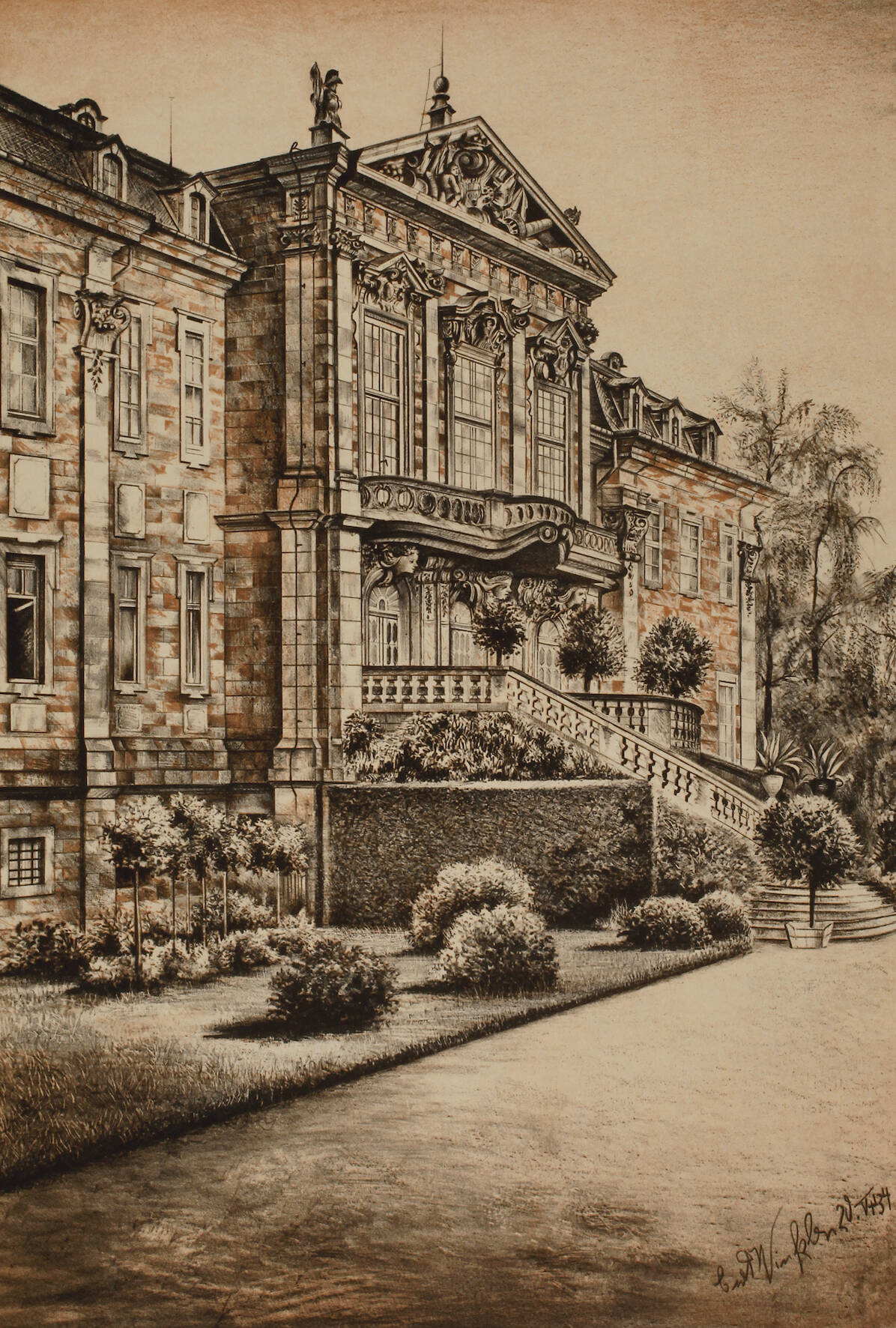 Curt Winkler, Schloss Burgscheidungen