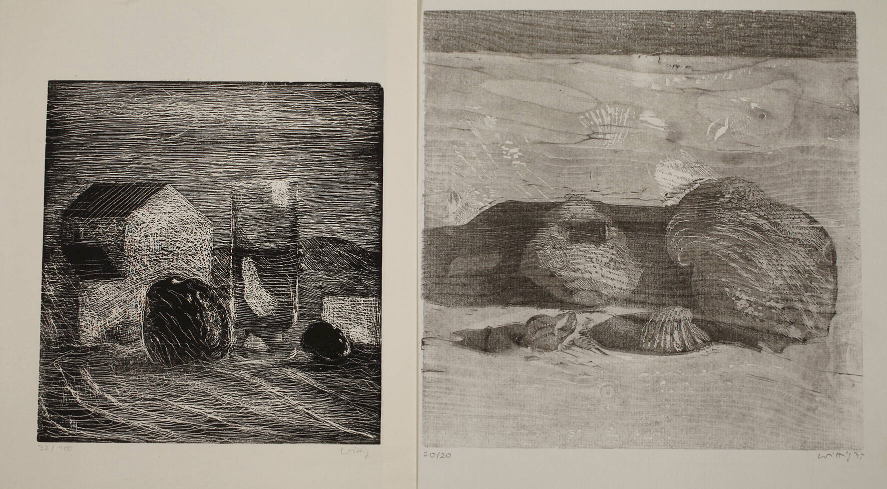 Werner Wittig, Paar Holzrisse