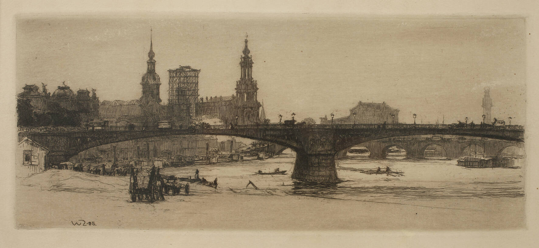Walter Zeising, An der Elbe in Dresden