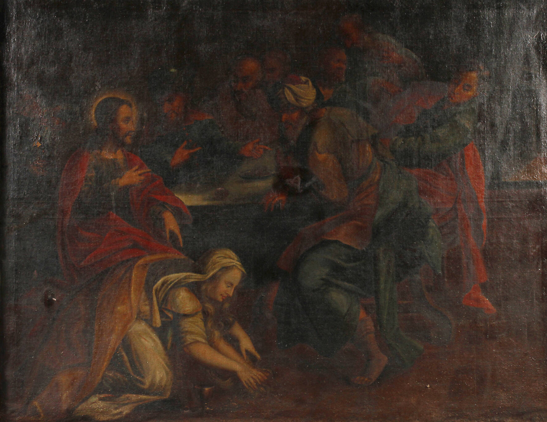 Fußwaschung Christi durch Maria Magdalena