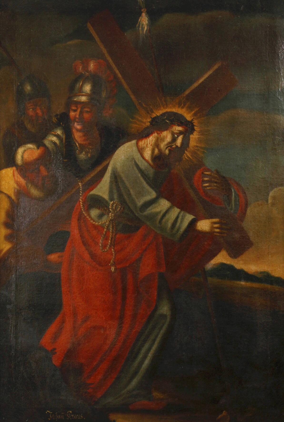 Johann Kraus, Passionsszene, Kreuztragung Jesu