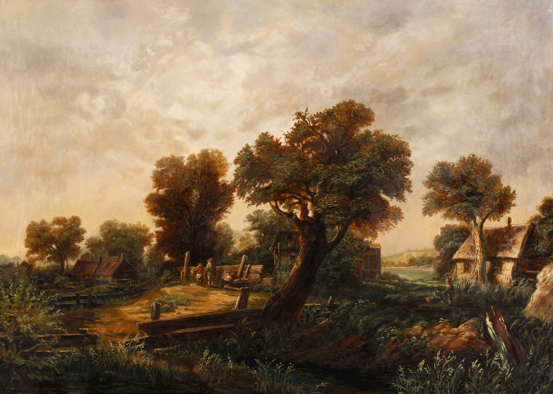 Urwüchsige Dorflandschaft