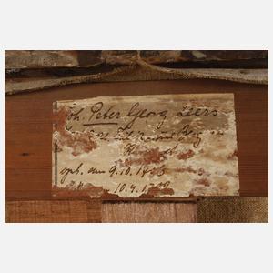 Portrait des Johann Peter Georg Leers als Jäger