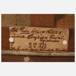 Portrait des Johann Peter Georg Leers als Jäger