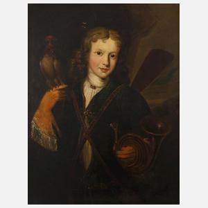 Portrait des Johann Peter Georg Leers als Jäger