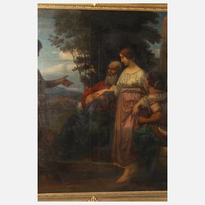 Prof. Eduard Robert Bary, attr., Laban verspricht Jakob Rachel