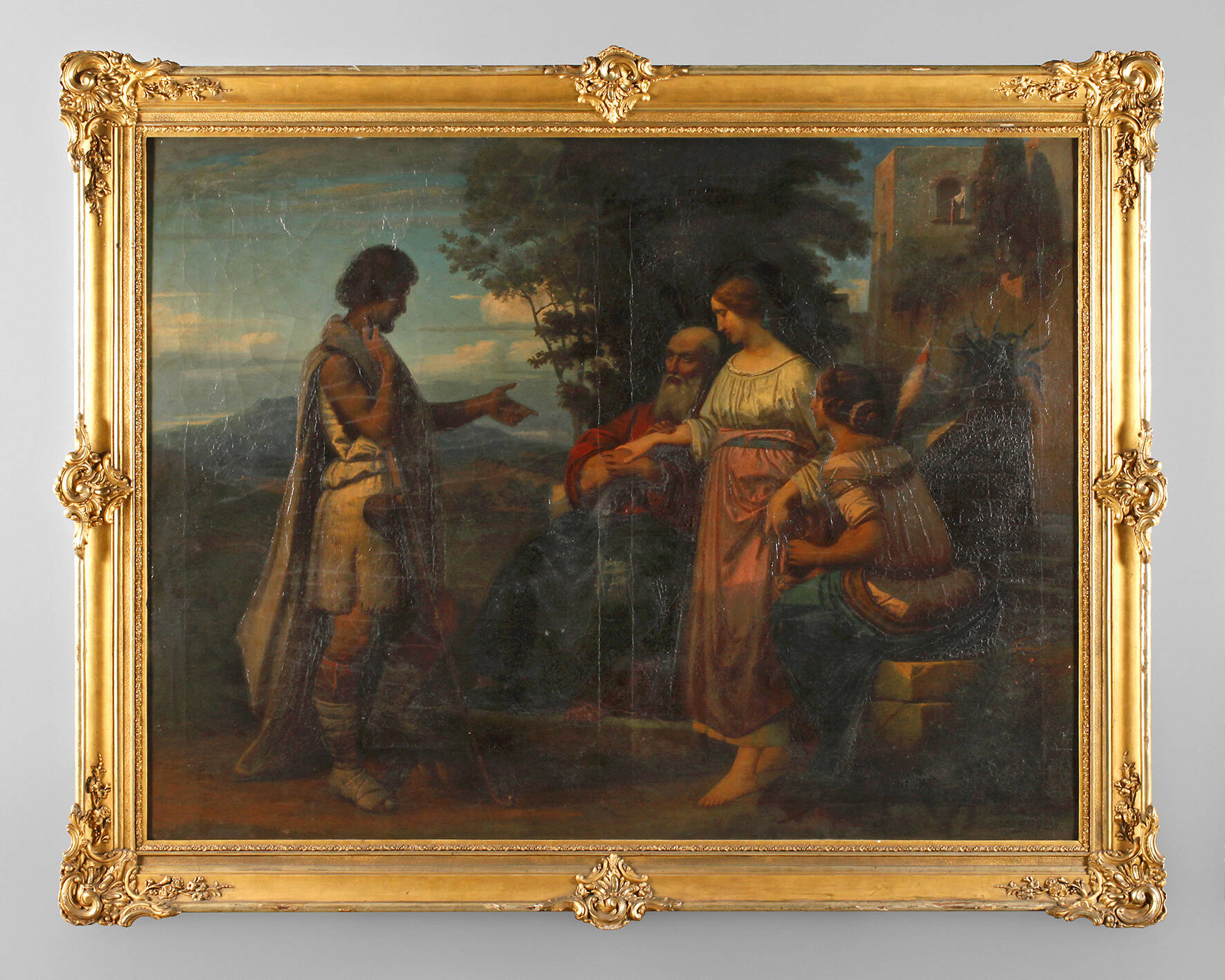 Prof. Eduard Robert Bary, attr., Laban verspricht Jakob Rachel