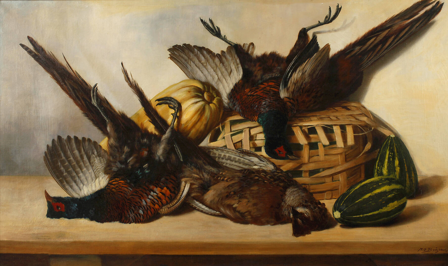 Max Otto Beyer, Stillleben mit Fasanen