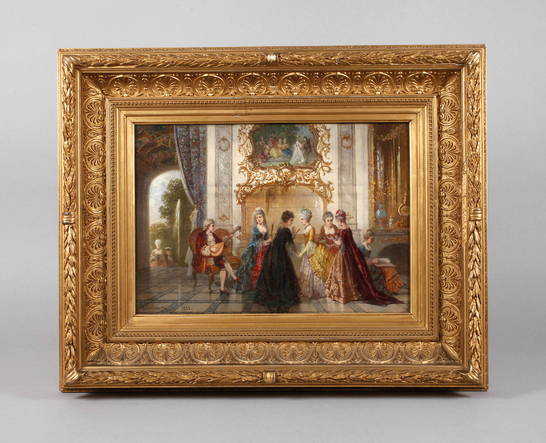 Gesellschaft im Rokokosaal