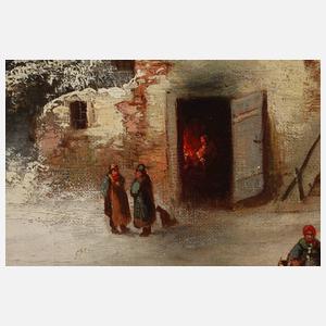 Guido Hampe, Gehöft in Winterlandschaft