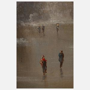 Guido Hampe, Gehöft in Winterlandschaft