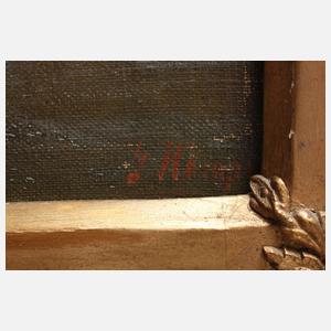 Guido Hampe, Gehöft in Winterlandschaft