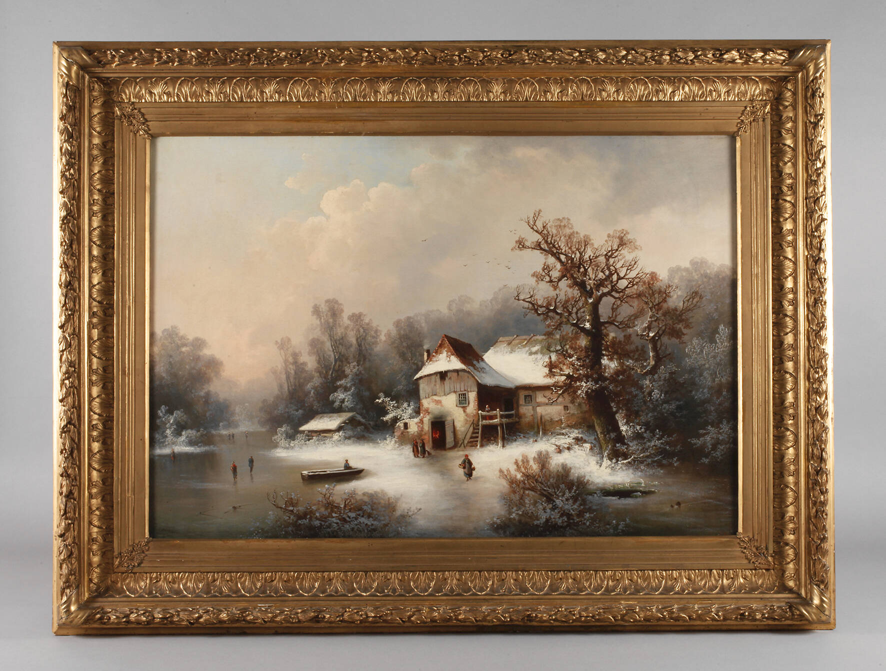 Guido Hampe, Gehöft in Winterlandschaft