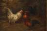 Charles Émile Jacque, attr., Im Hühnerstall
