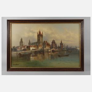 Karl Kaufmann, attr., "Holländischer Hafen"