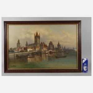 Karl Kaufmann, attr., "Holländischer Hafen"